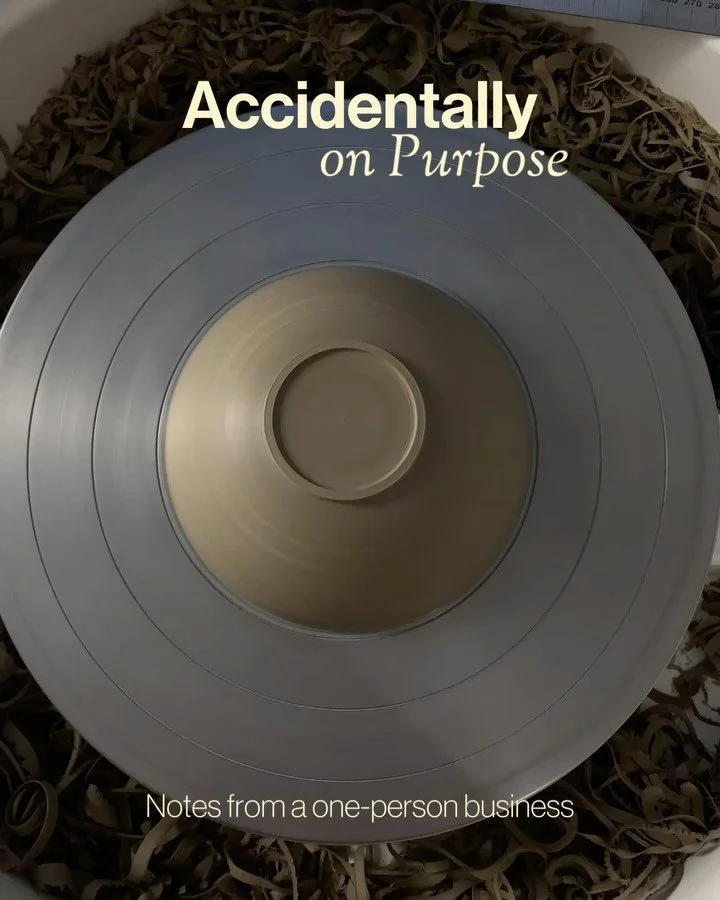 Three years of Helka ceramics &mdash; and the pieces on the shelf are just the visible tip of the iceberg. 
So I decided to start a series on what it&rsquo;s *actually* like to run a one-woman pottery studio. The BTS nobody asks about, the leaps of f