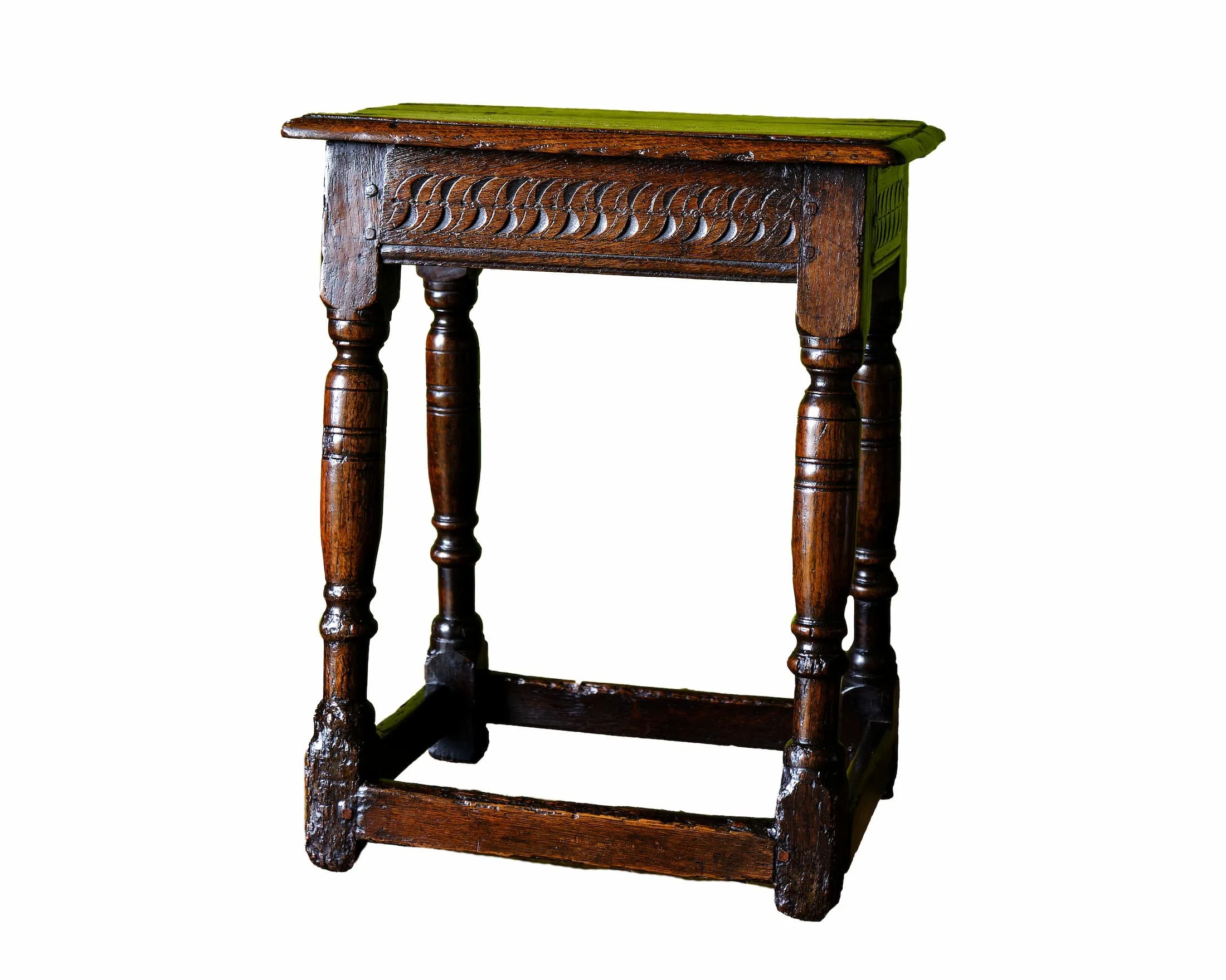 17th Century Oak Joined Stool