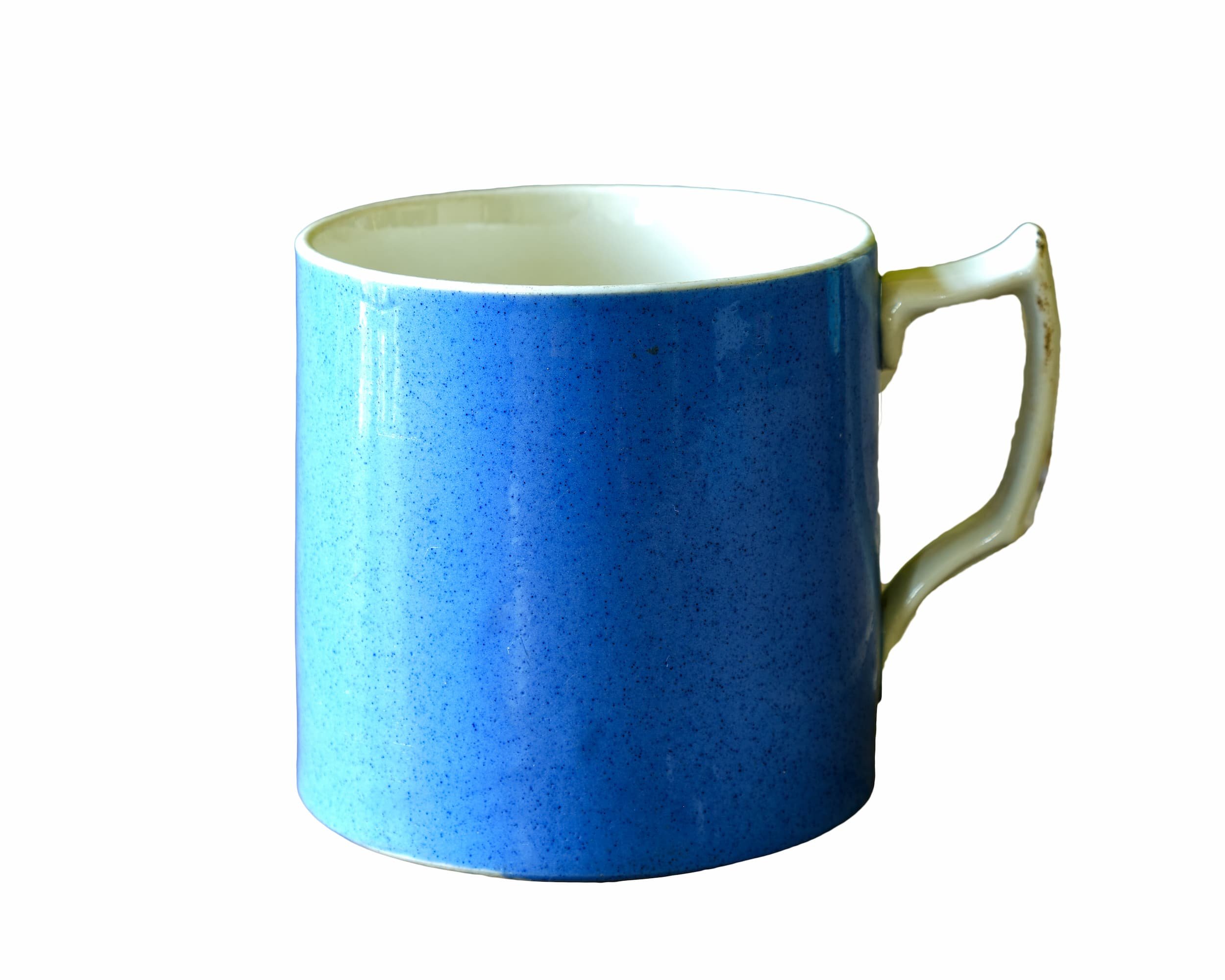 Large Blue Speckled Quart Tavern Mug