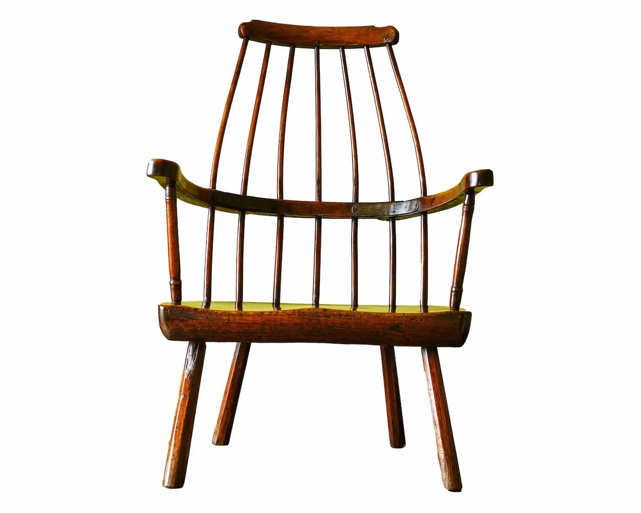 Large 18th Century Oak Welsh Stick Back Armchair