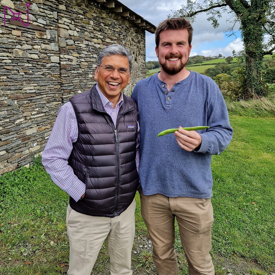 Jyoti and Huw Richards. A farmer, author and Wales Transition Lab participant #northstartransition #walestransitionlab #systemschange #farming #food