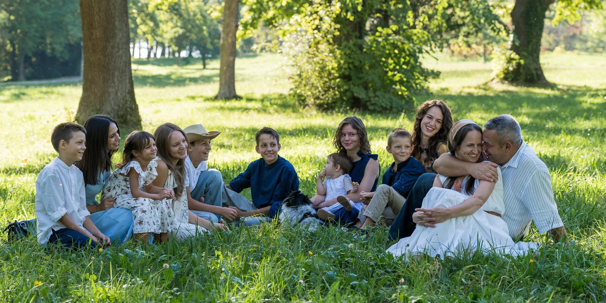 Wunderschönes Familienshooting mit 10 Kindern