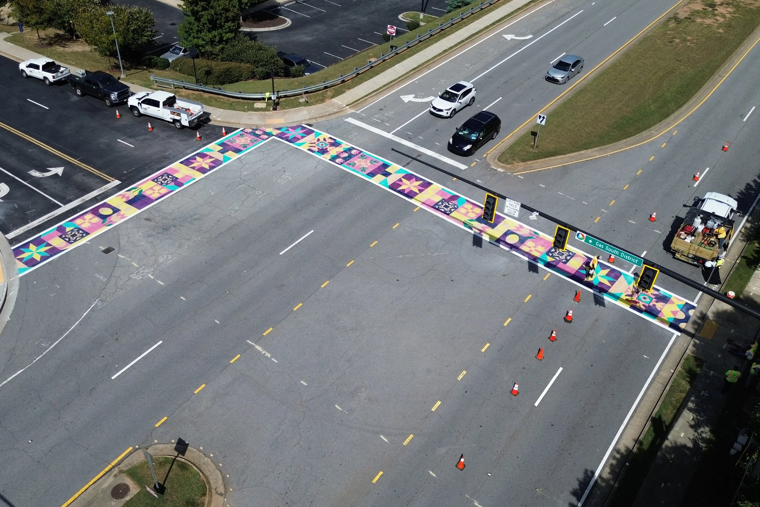 Custom preformed thermoplastic crosswalks in Lawrenceville, GA