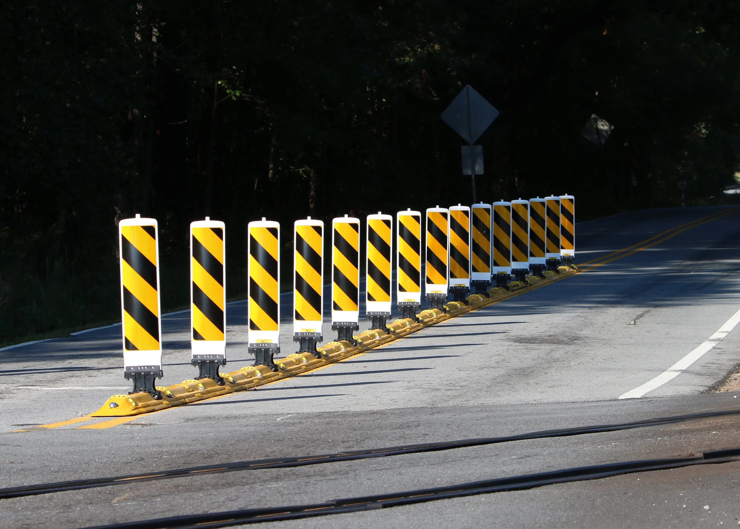 Railroad calming devices