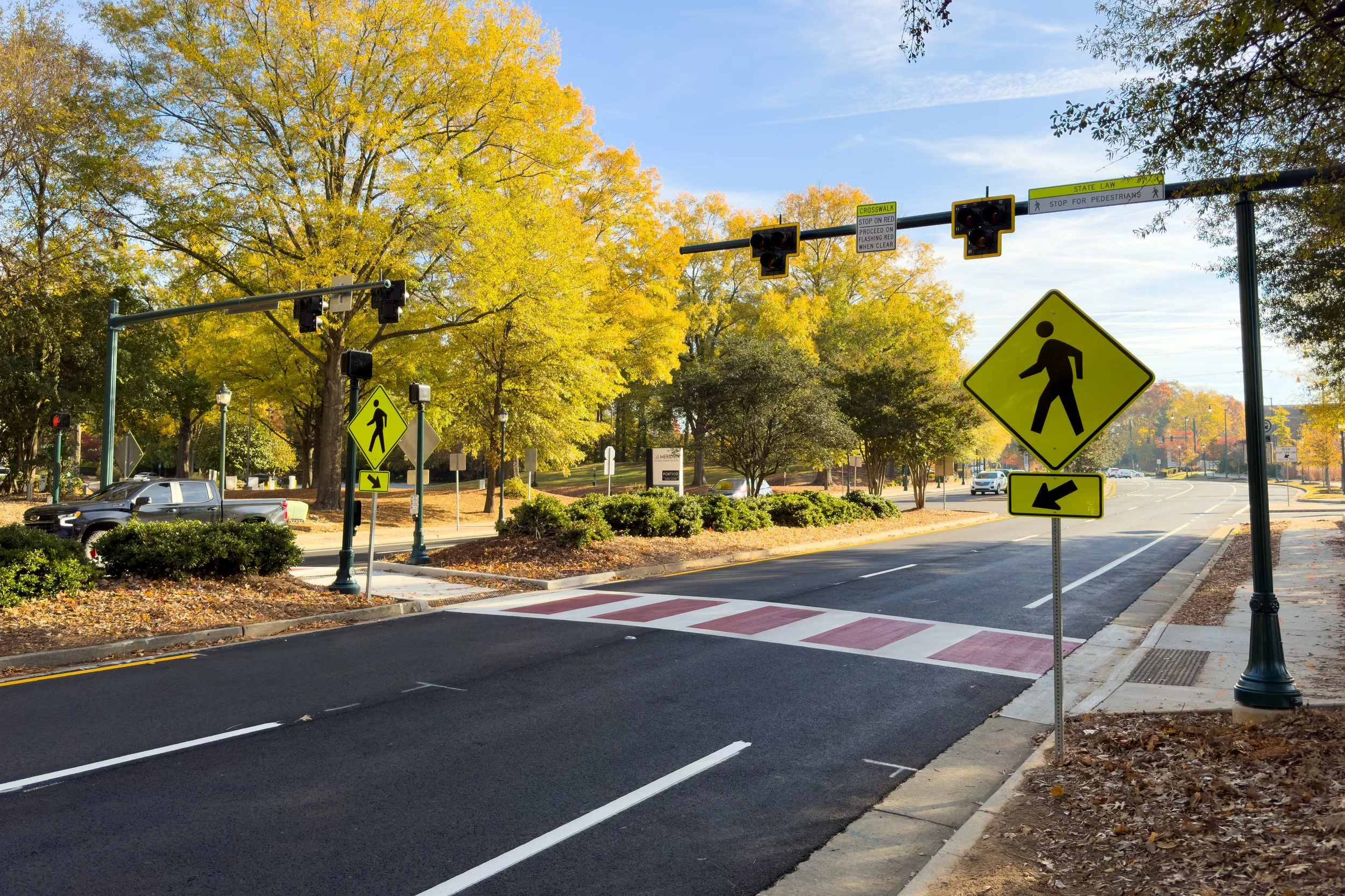 MMA Crosswalks and Signage near Perimeter Mall