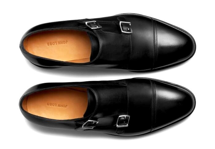 John Lobb William Black Calf — Sky 