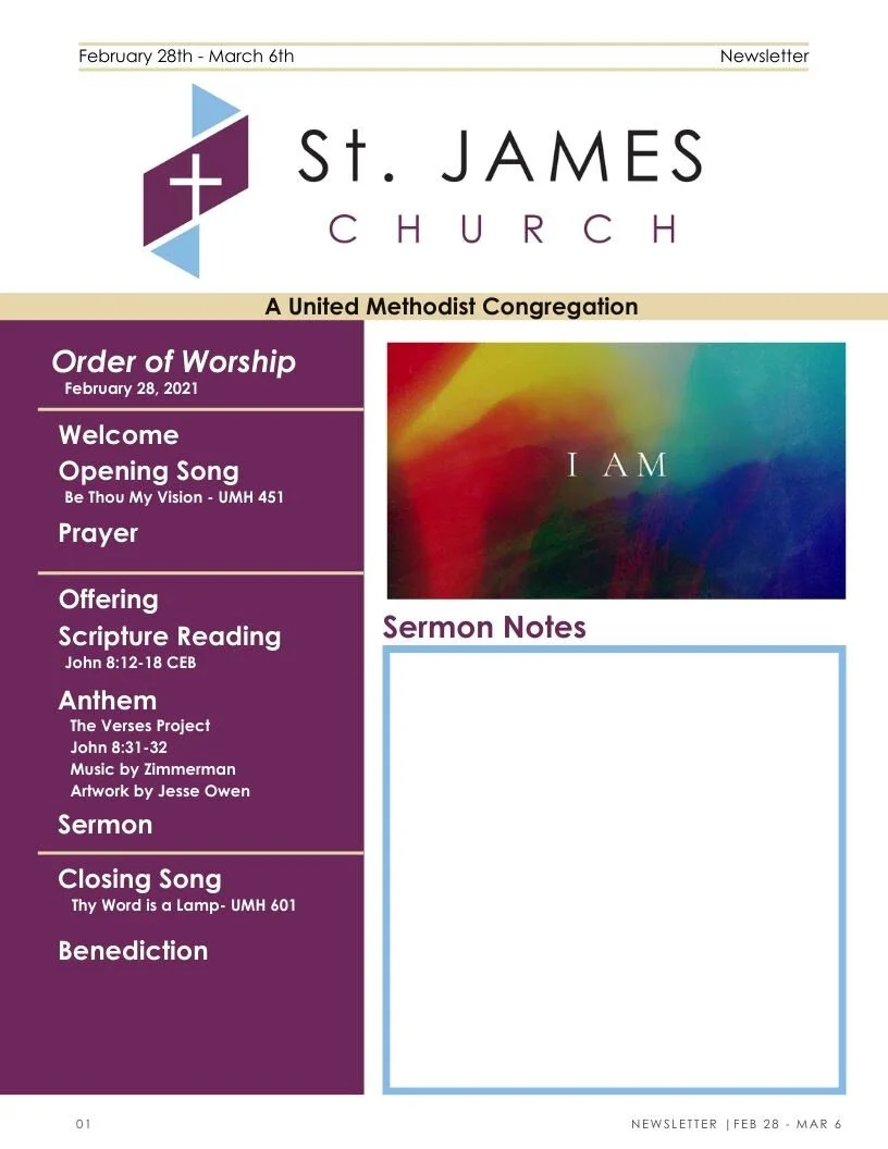 February 28th - March 6th Weekly Newsletter