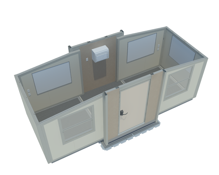 Rendering of the FORTS ACE 463L shelter