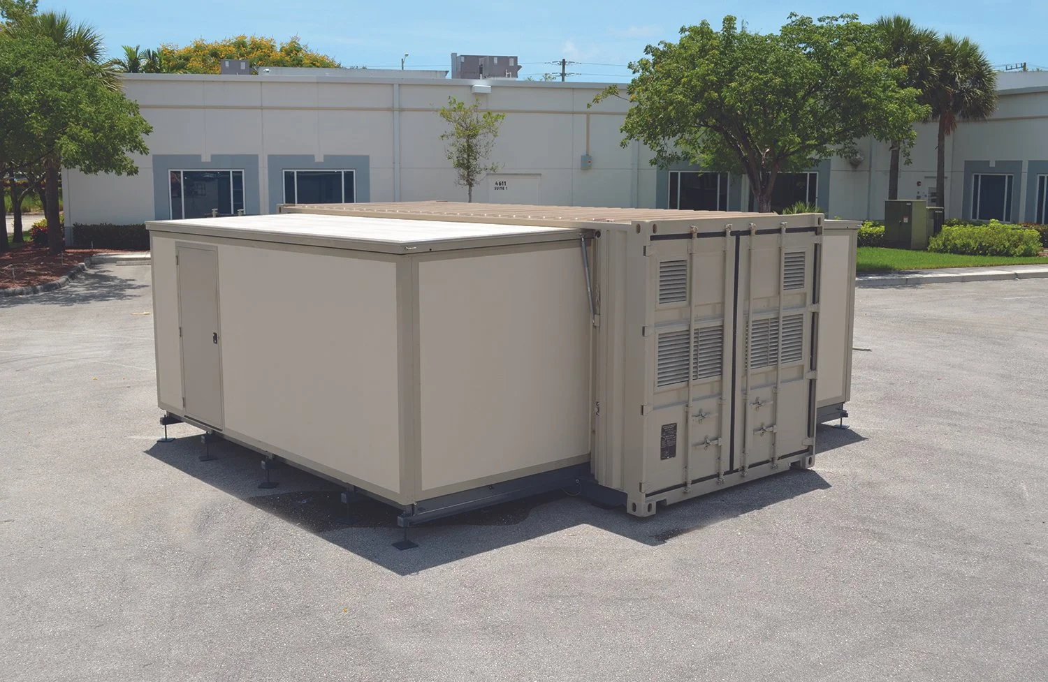 Actual windowless C-FORTS T-SCIF shelter exterior
