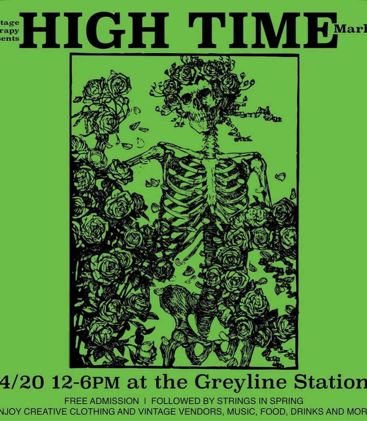Come enjoy your Saturday with Greyline Station! 

We will be hosting the @vintagetherapy_lex High Time Market. This will be followed by Strings in the Spring, a fundraiser in collaboration with @oldnorthbar!

Don't forget to check out our newly opene