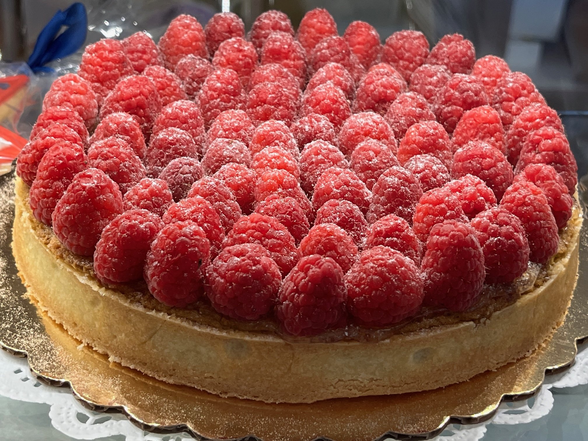 Raspberry Pistachio Mousse Tart