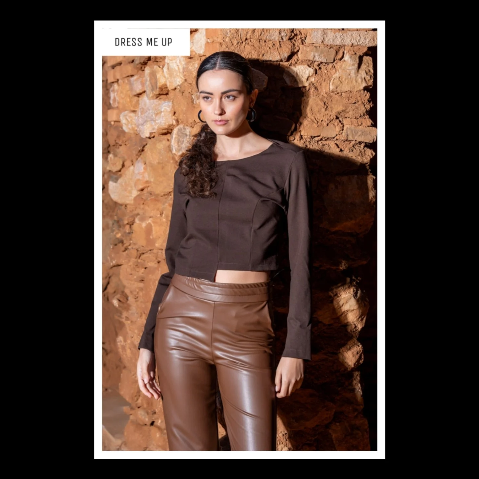 Μπλούζα Μακρυμάνικη "Half Crop"