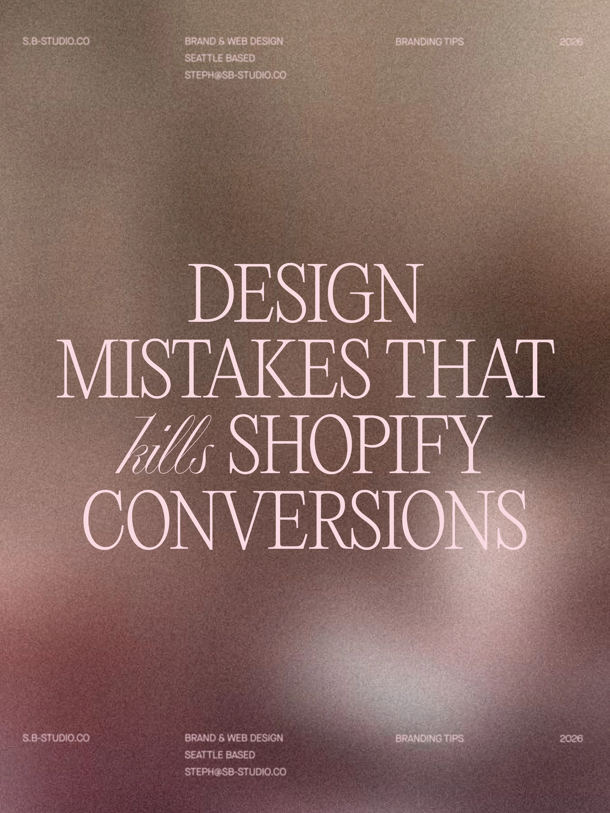 Design Mistakes That Kill Shopify Conversions (And how to fix them without a full redesign)