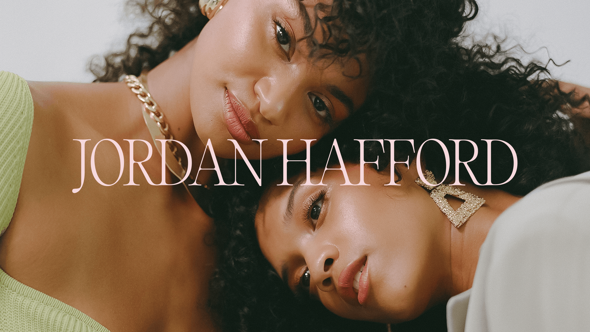 Brand identity design for Jordan Hafford, a bridal makeup artist with a refined and editorial beauty brand aesthetic