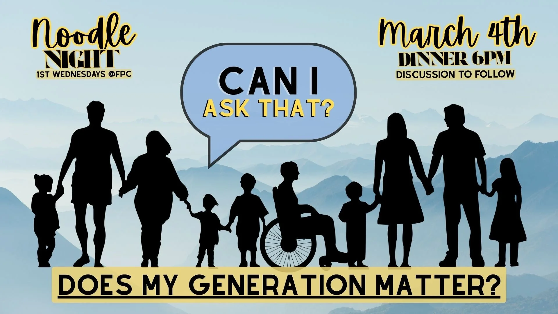 Noodle Night & Can I Ask That?