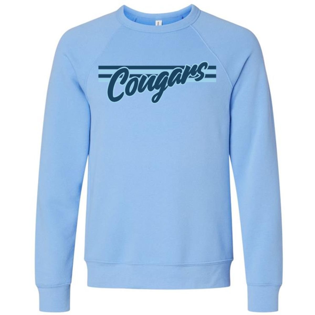 Cougar stripe crew sweatshirt