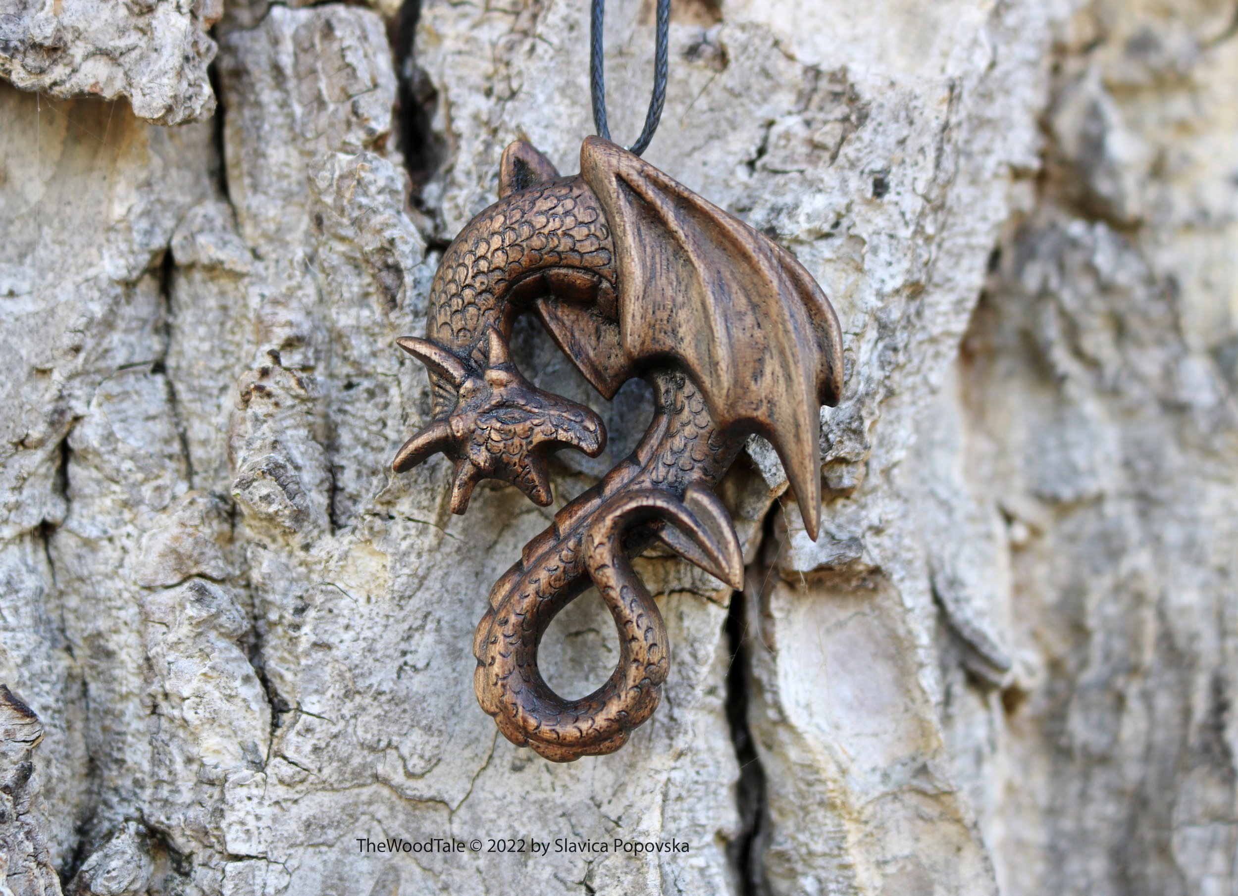 Dragon Pendant, Unique Fantastic Handmade Necklace