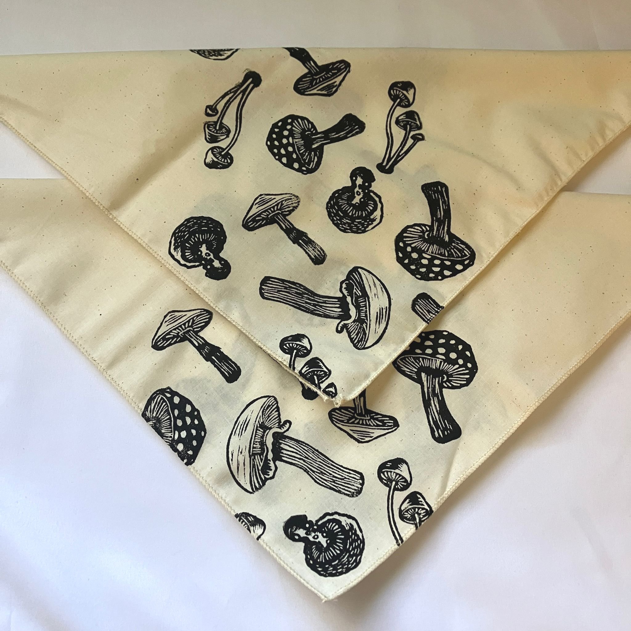 Mushrooms Mini Handkerchief