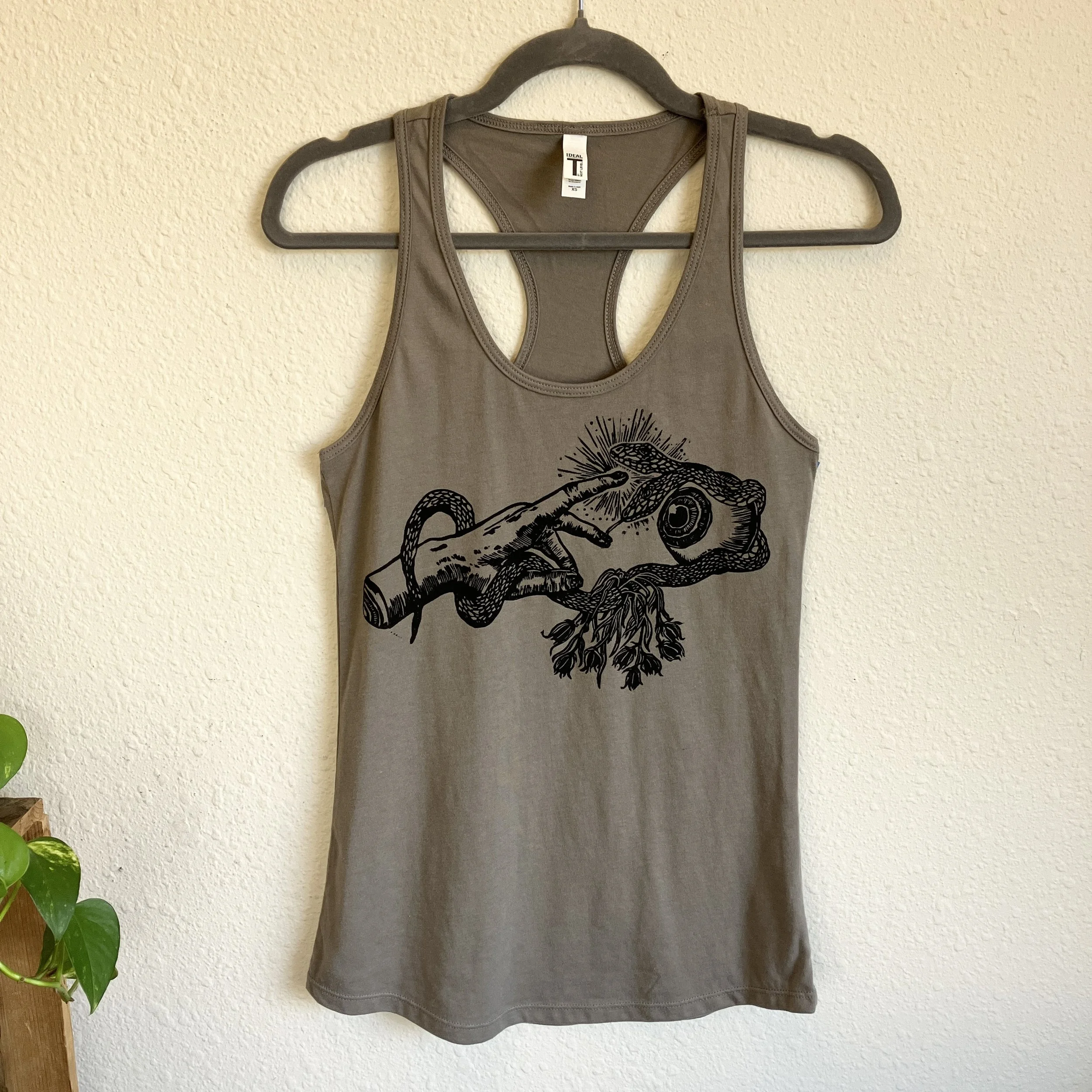 Binary Cunning (Collab) Tank in Warm Grey, XS
