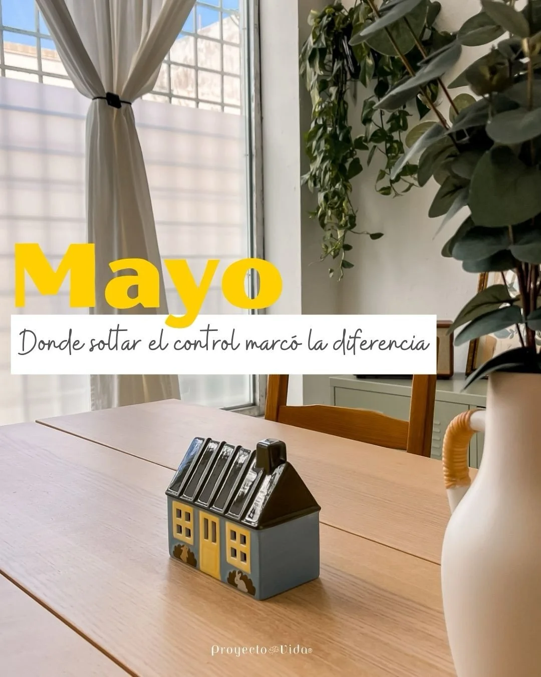 Mayo vino a recordarme que no podemos tener control de todas las cosas. Me ense&ntilde;&oacute; que el caos y la paz pueden convivir juntos. Me record&oacute; cu&aacute;n importante es rodearse de las personas y cosas que nos generan bienestar y 
nos