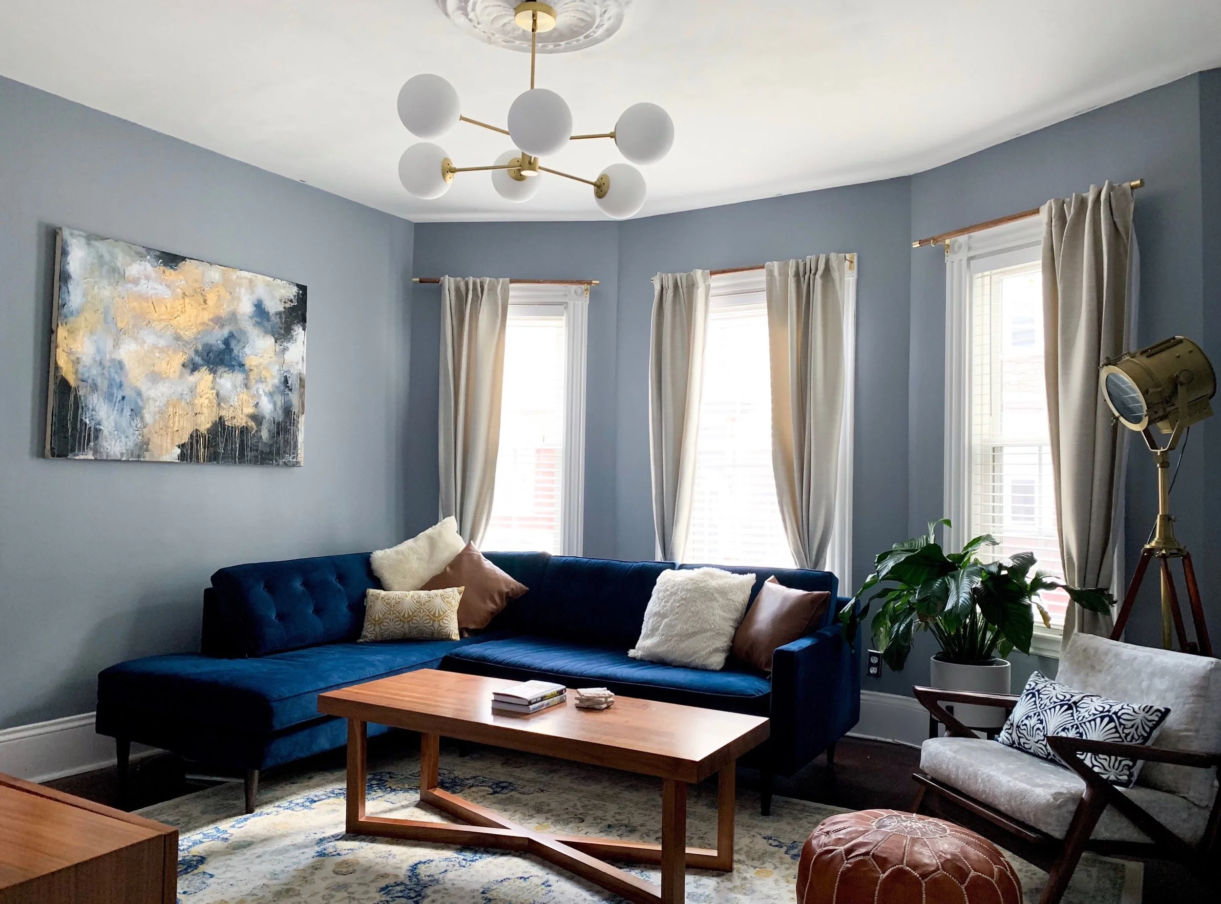 Ethereal painting in a Boston apartment 