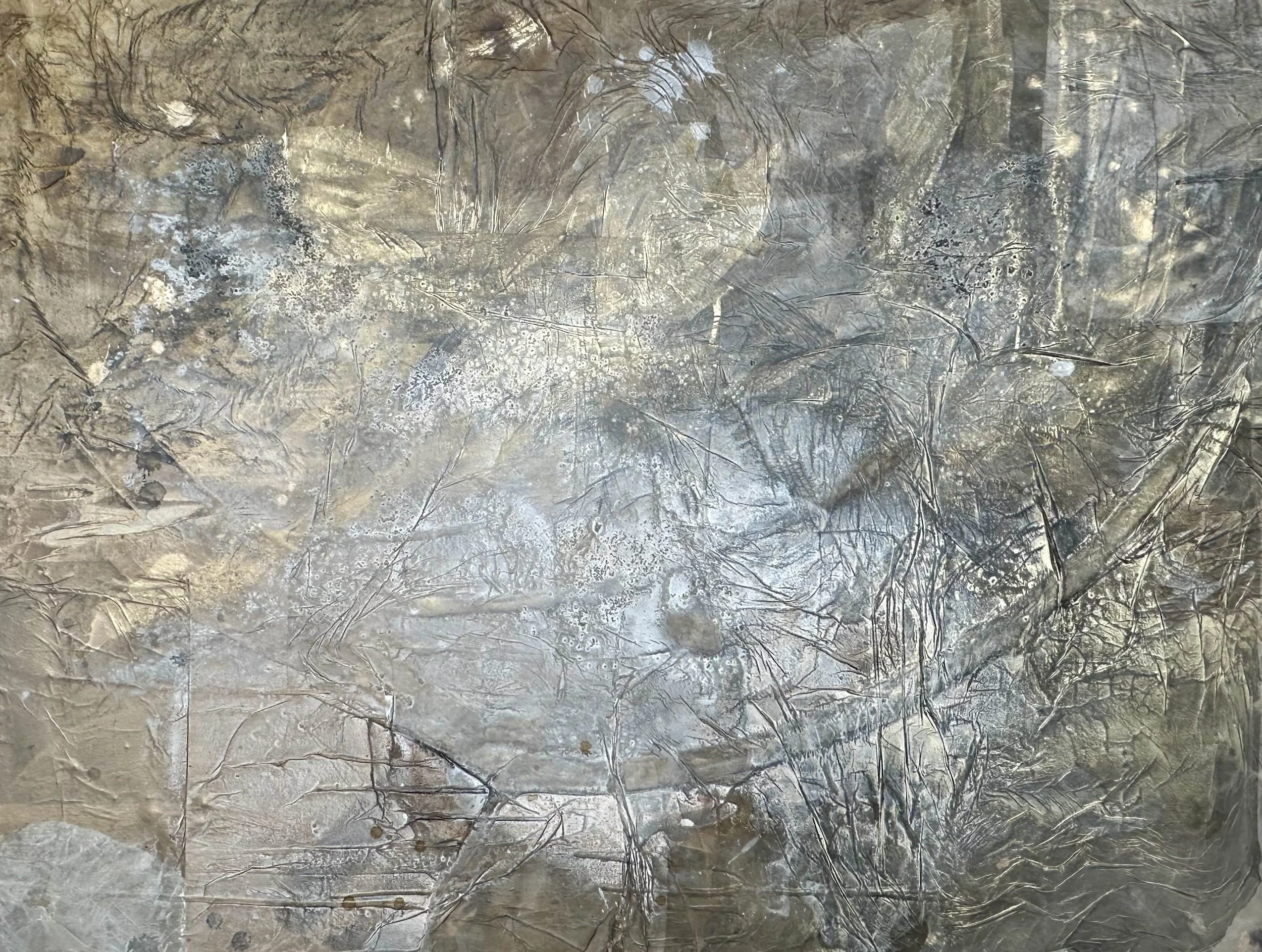 Ethereal no.50, acrylic and mixed media on linen, 36x48 inches, Brittney Ciccone