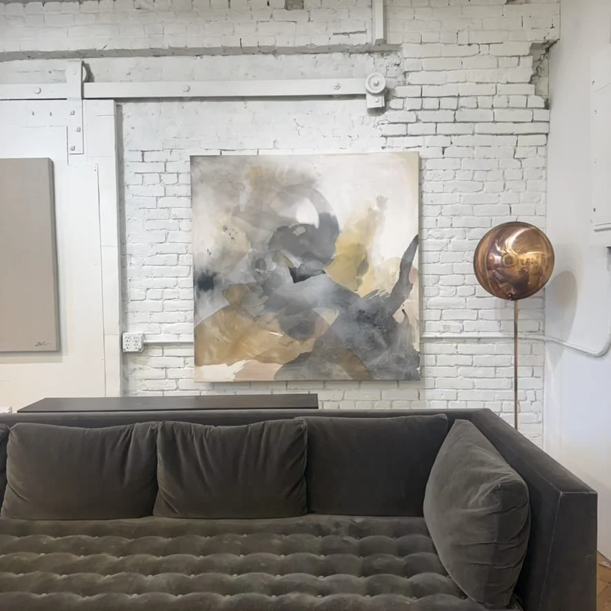 Atmospheric no.34, acrylic on canvas, 48x48 inches, Brittney Ciccone - studio