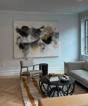 Atmospheric painting in Manhattan apartment 
