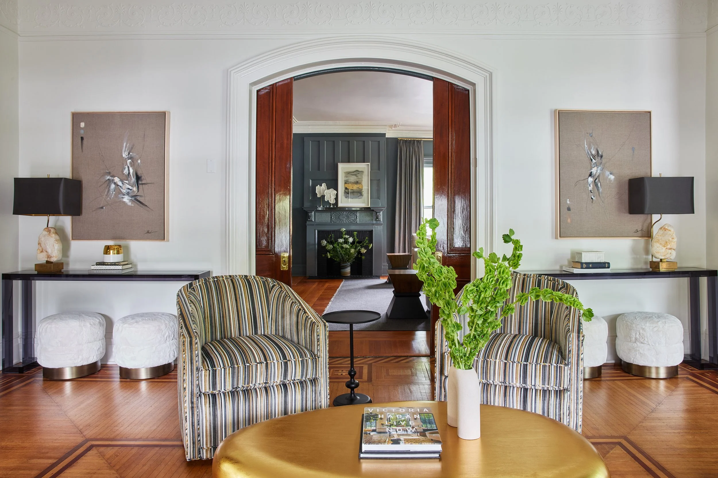 Facless painting in CT New England Home Magazine 