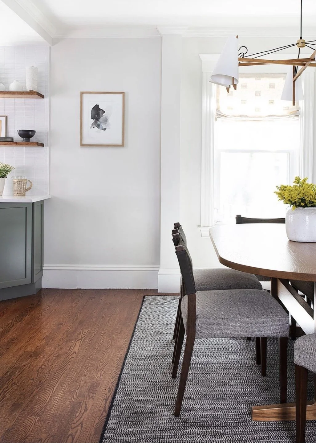 Small abstract framed painting 