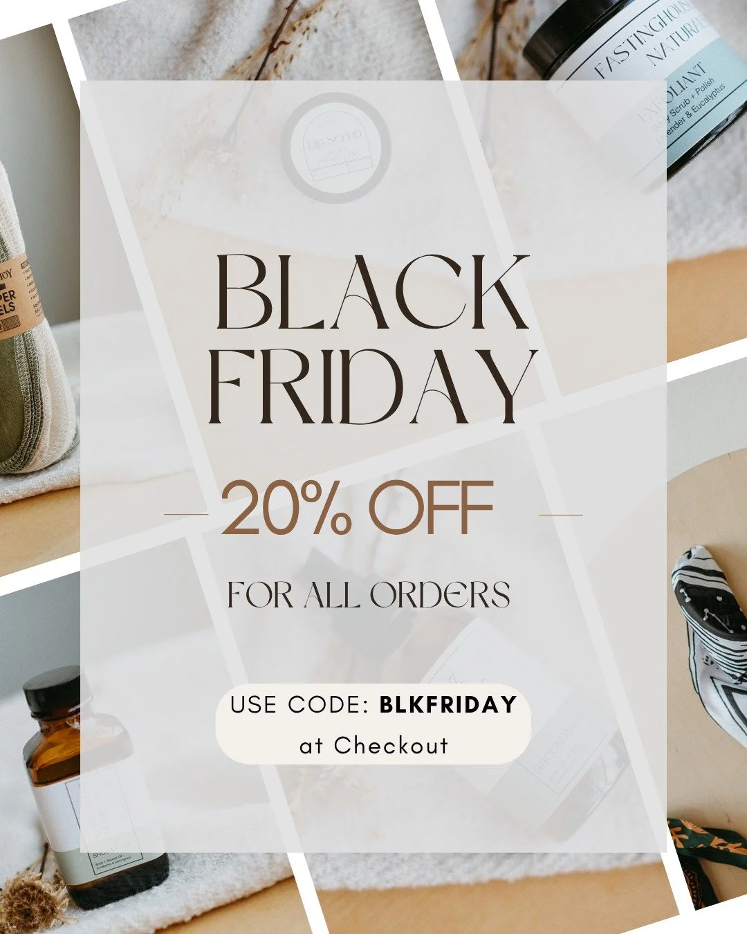 🖤 Black Friday is LIVE! 🖤
Today only: 20% OFF sitewide with code BLKFRIDAY at checkout ✨

Stock up on self-care goodies + sustainable essentials while they last 🌿
Shop small this season &mdash; it matters more than you know 💛

#BlackFriday #Fasti