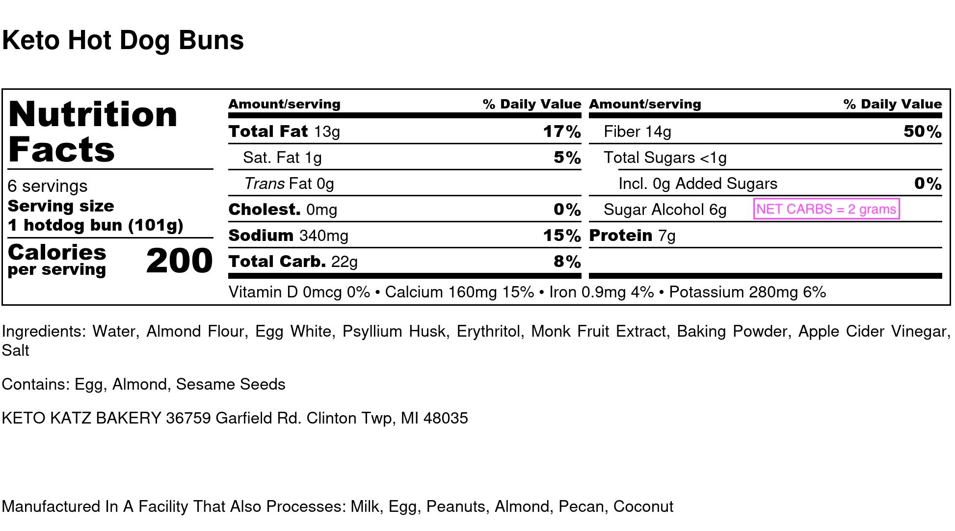 Keto Hot Dog Buns - Nutrition Label.jpg