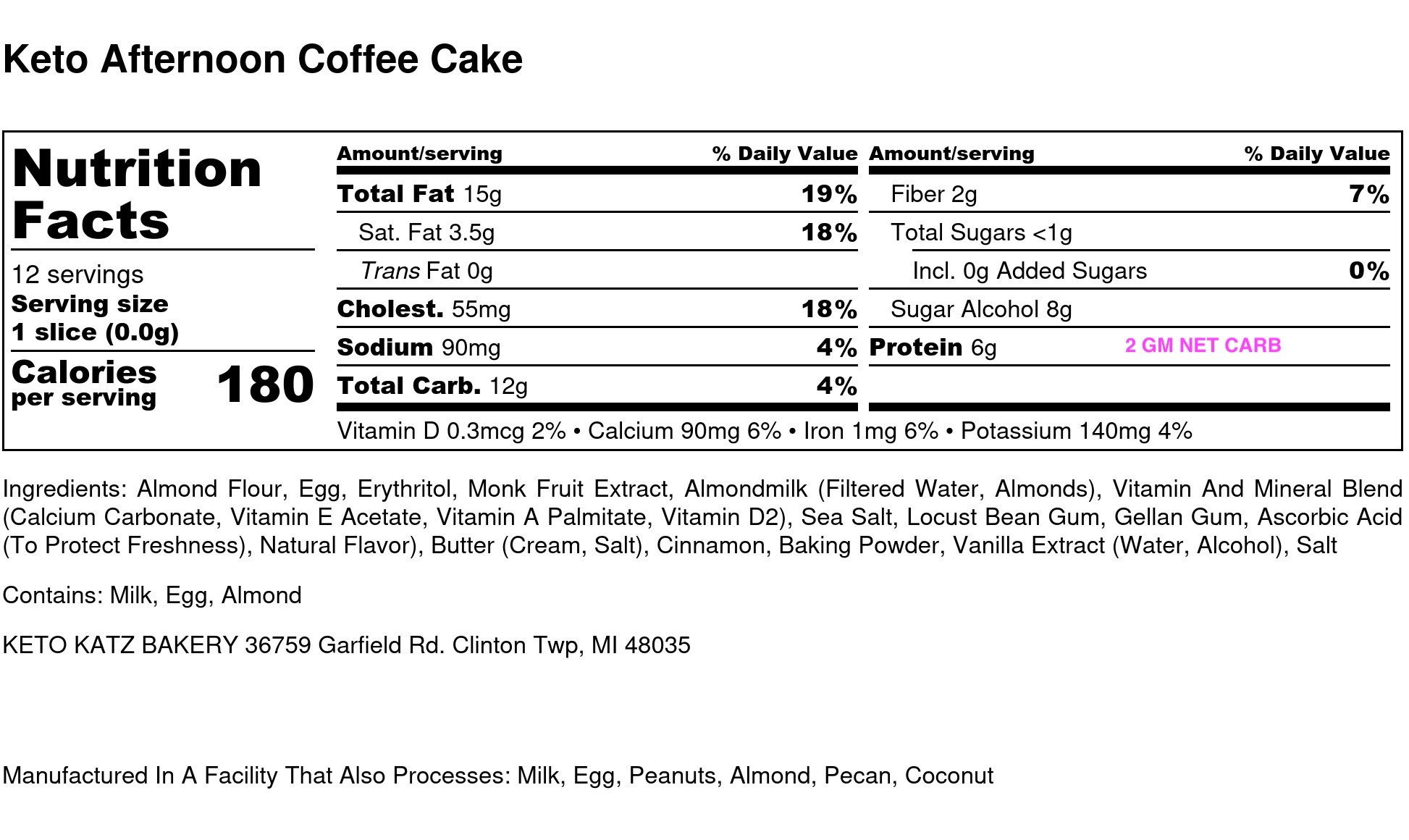 Keto Afternoon Coffee Cake - Nutrition Label.jpg