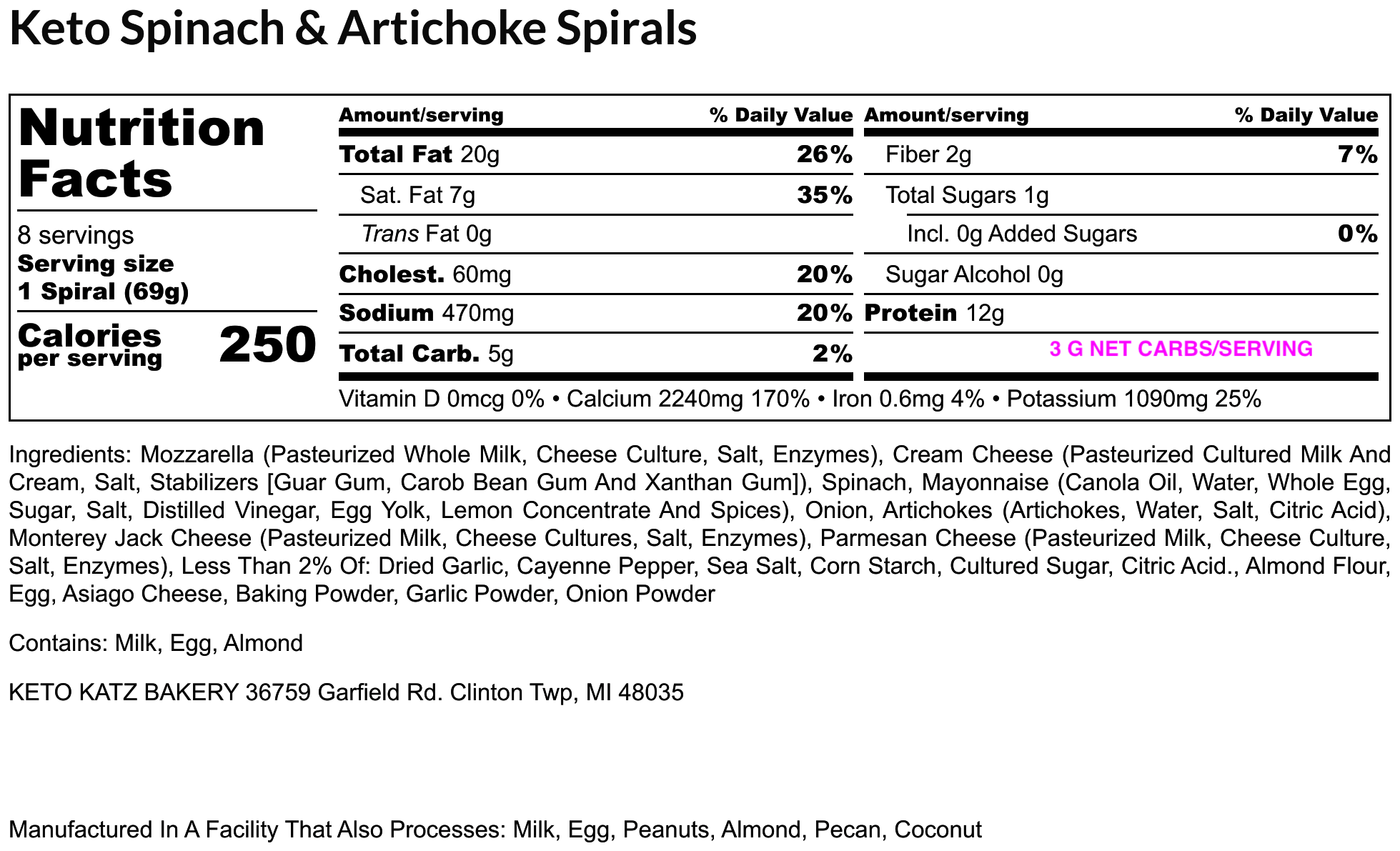 Keto Spinach & Artichoke Spirals - Nutrition Label.png