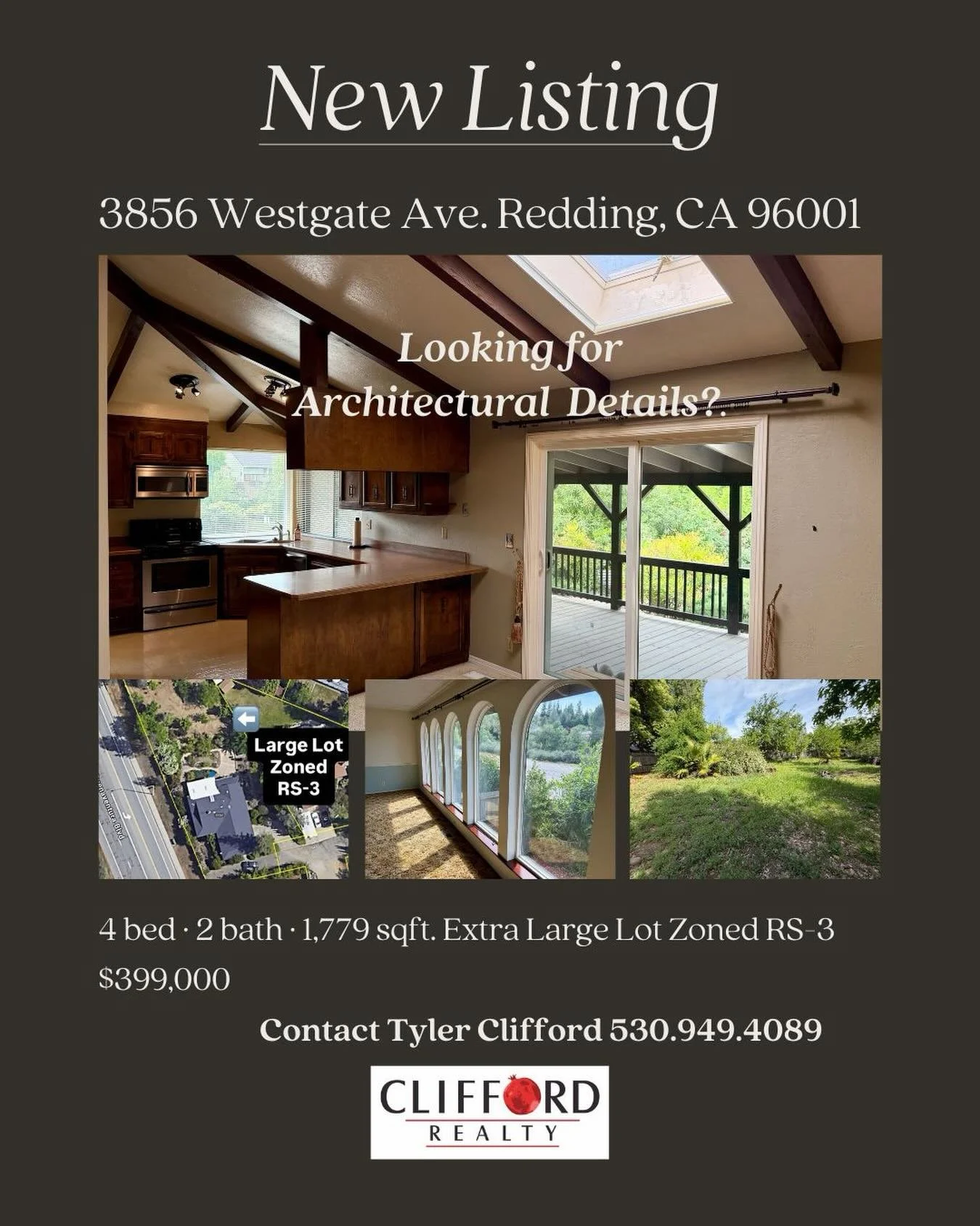 💥Just listed! Central location &amp; room to roam!

Located on Westgate Avenue off Buenaventura on Redding&rsquo;s desirable west side, this property offers a large RS-3 zoned lot with excellent ADU potential. The home features a 2-car garage, welco