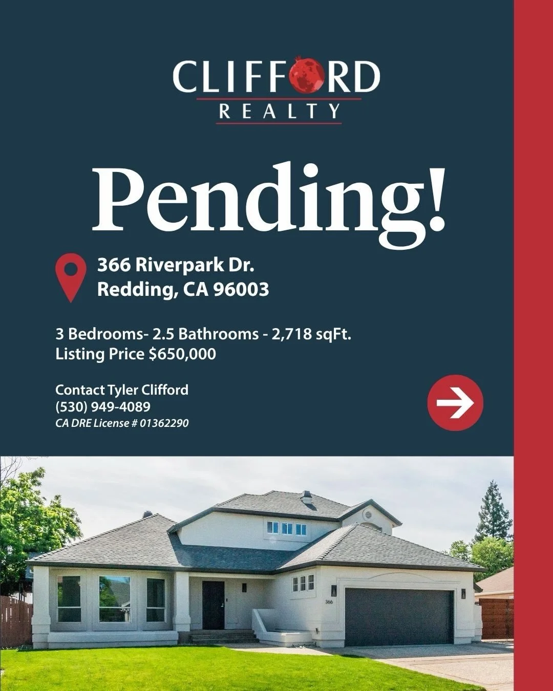 Listed &amp; SOLD!! Accepted offer in prime location. Modern living with a backyard ready for fireworks!

#tylerclifford #cliffordrealty #getitsold #wearenevertoobusyforyourreferrals #wehavethekeystoyournextadventure