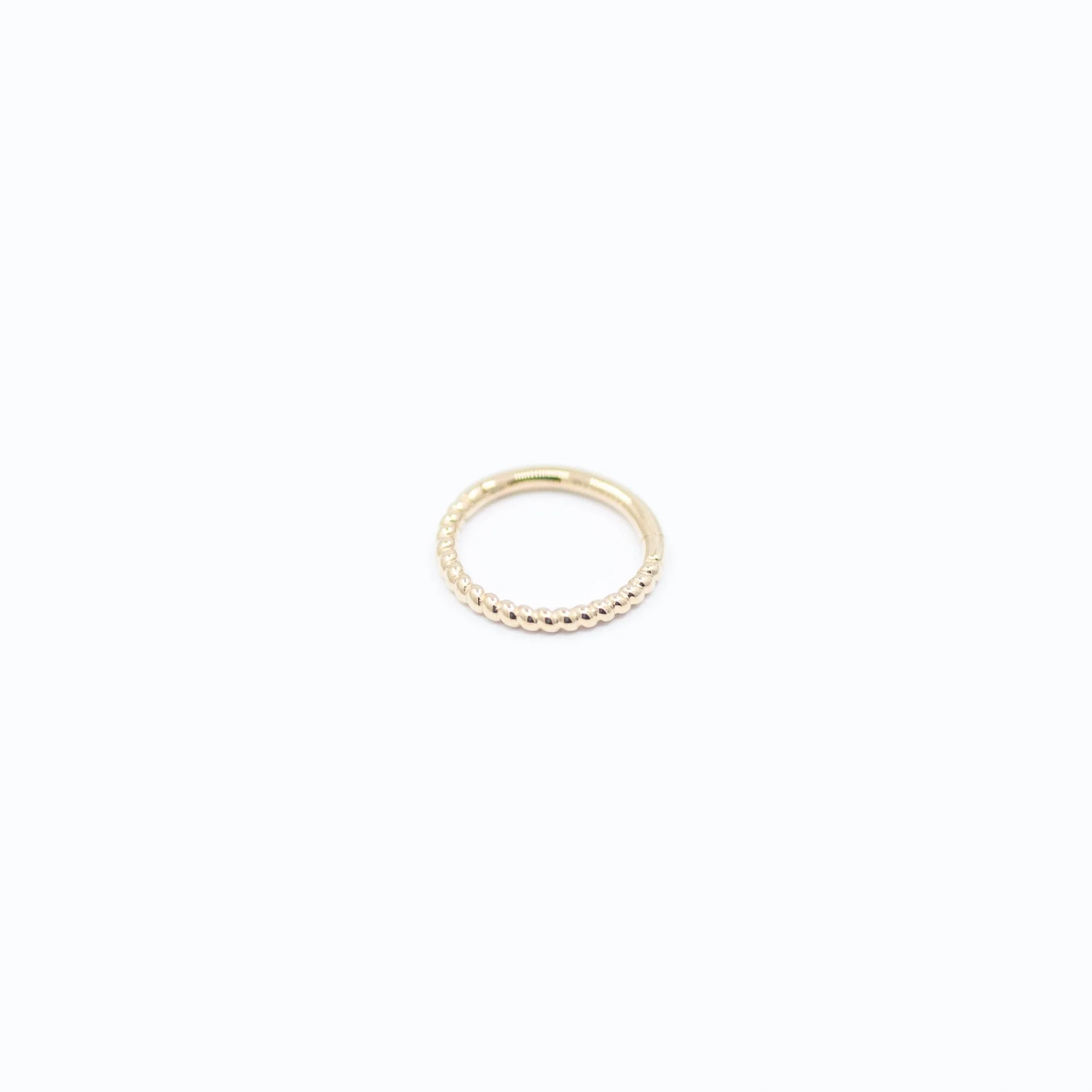 Rope Clicker - 14k Yellow Gold - 18g - 5/16" - Ring - Sun Piercer