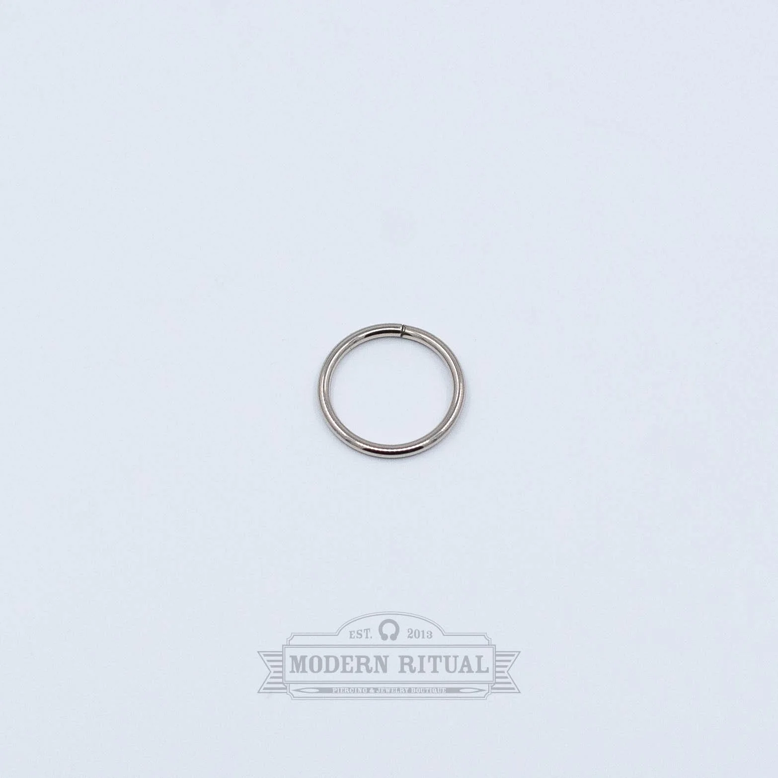 Seam Ring - 14k White Gold - 18g - 11/32" - Ring - Cinch