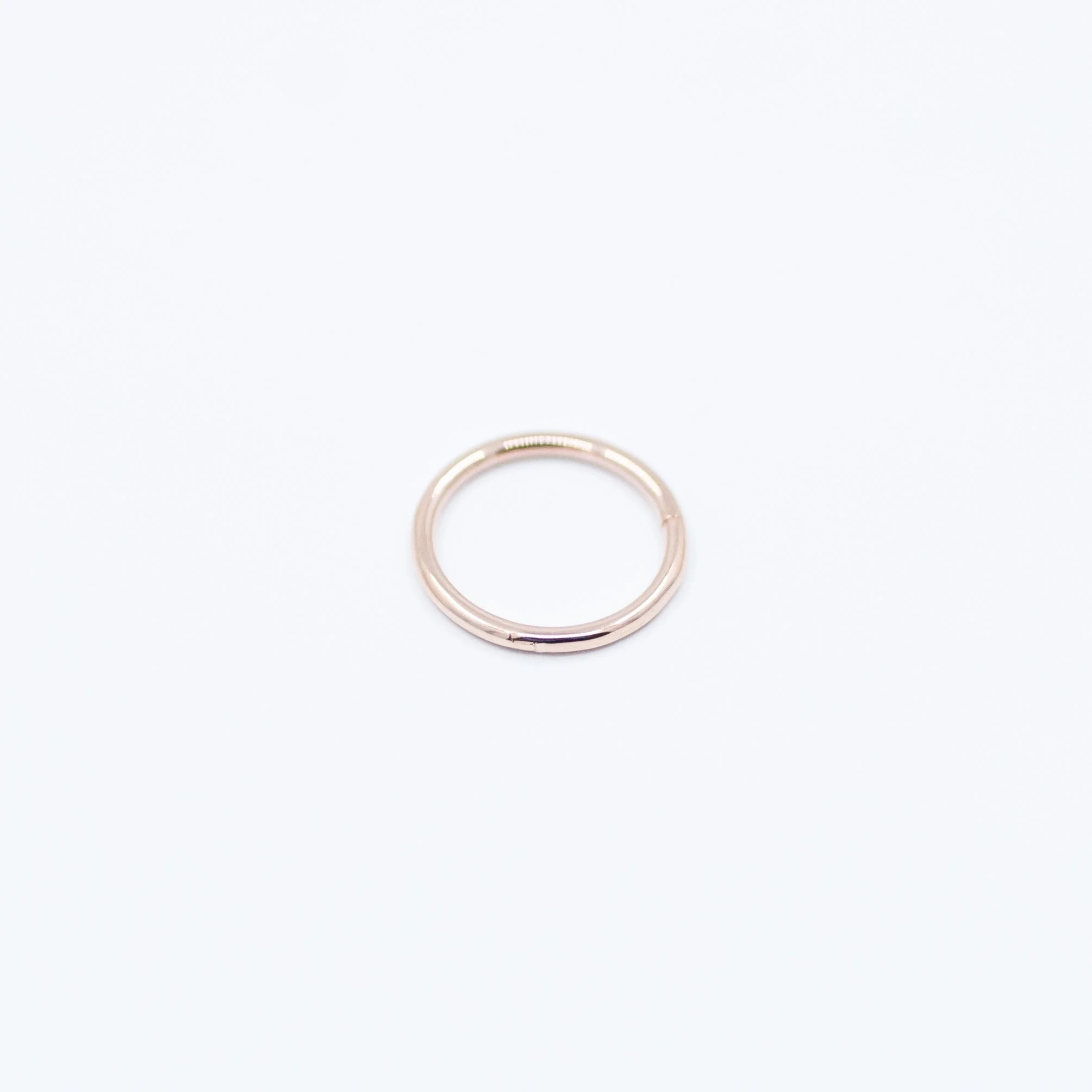 Seam Ring Clicker - 14k Rose Gold - 16g - 3/8" - Clicker - Ember