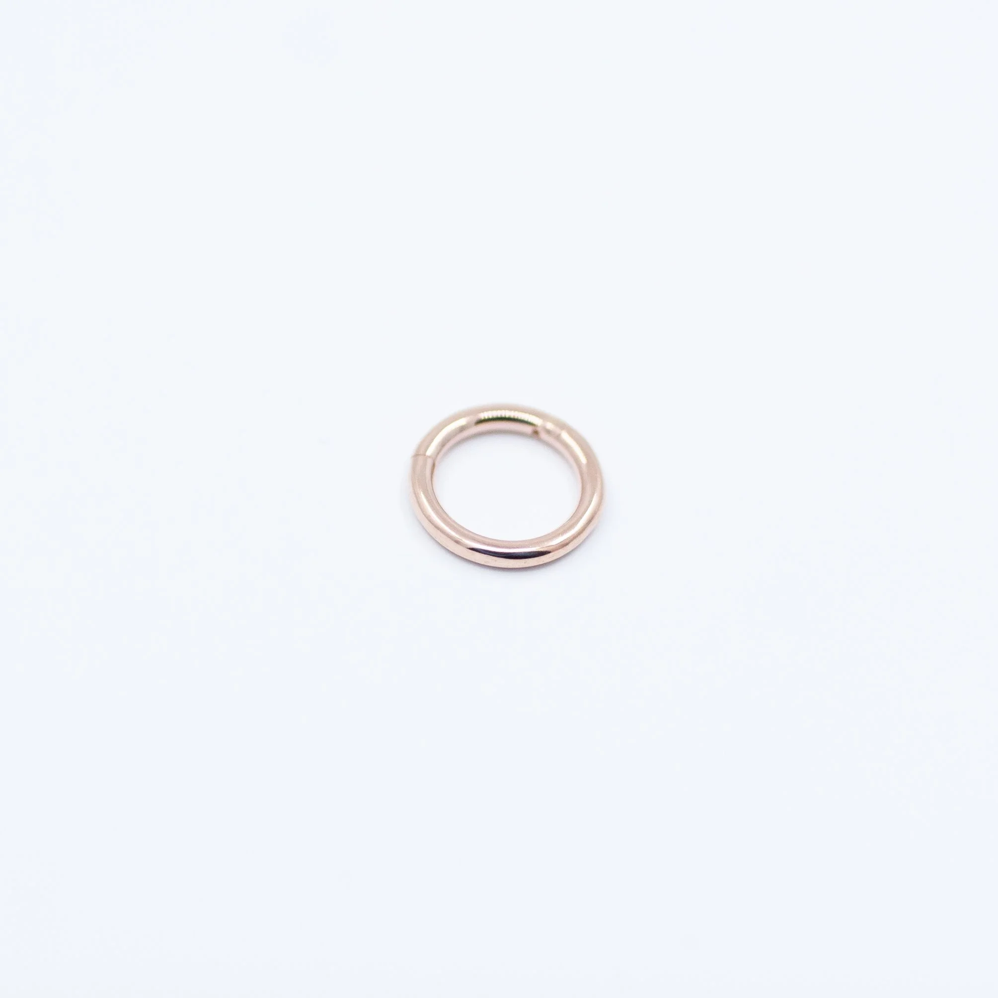 Seam Ring Clicker - 14k Rose Gold - 16g - 1/4" - Clicker - Ember