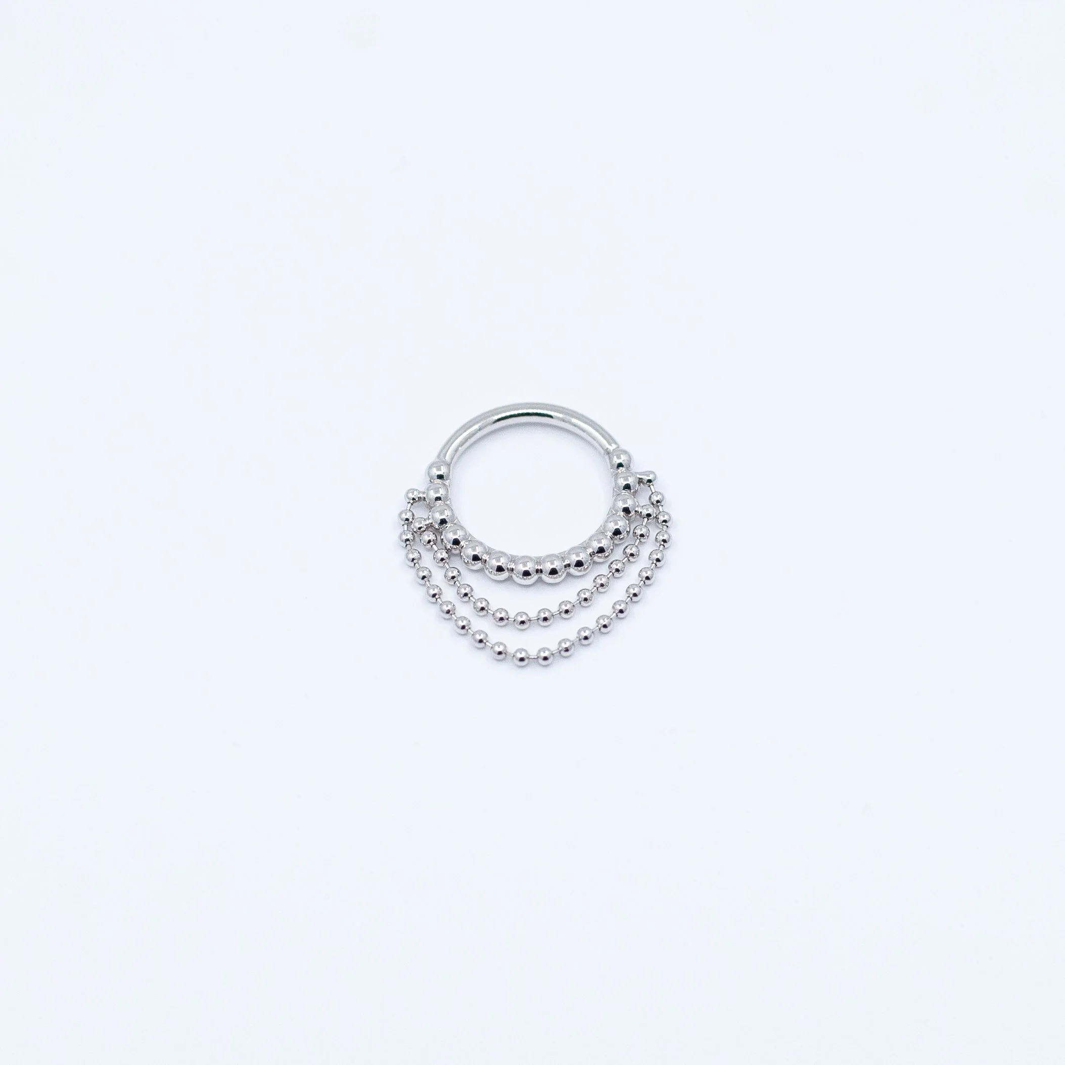 Feel the Spin - 14k White Gold - 16g - 3/8" - Clicker - BVLA
