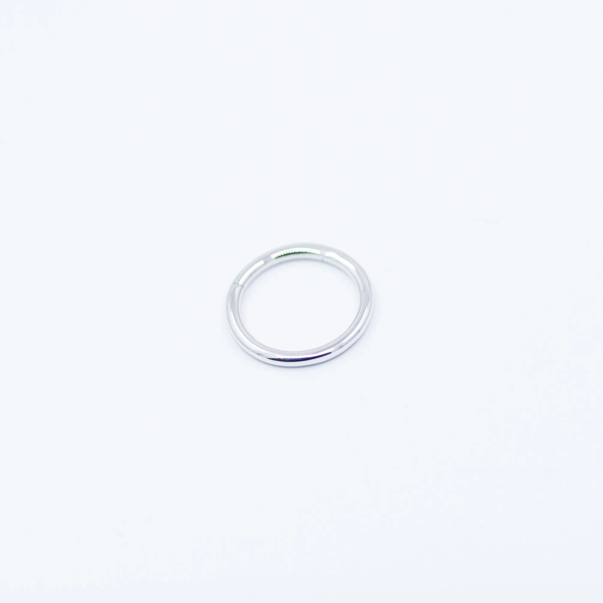 Seam Ring Clicker - 18k White Gold - 18g - 3/8" - Clicker - Clickerino
