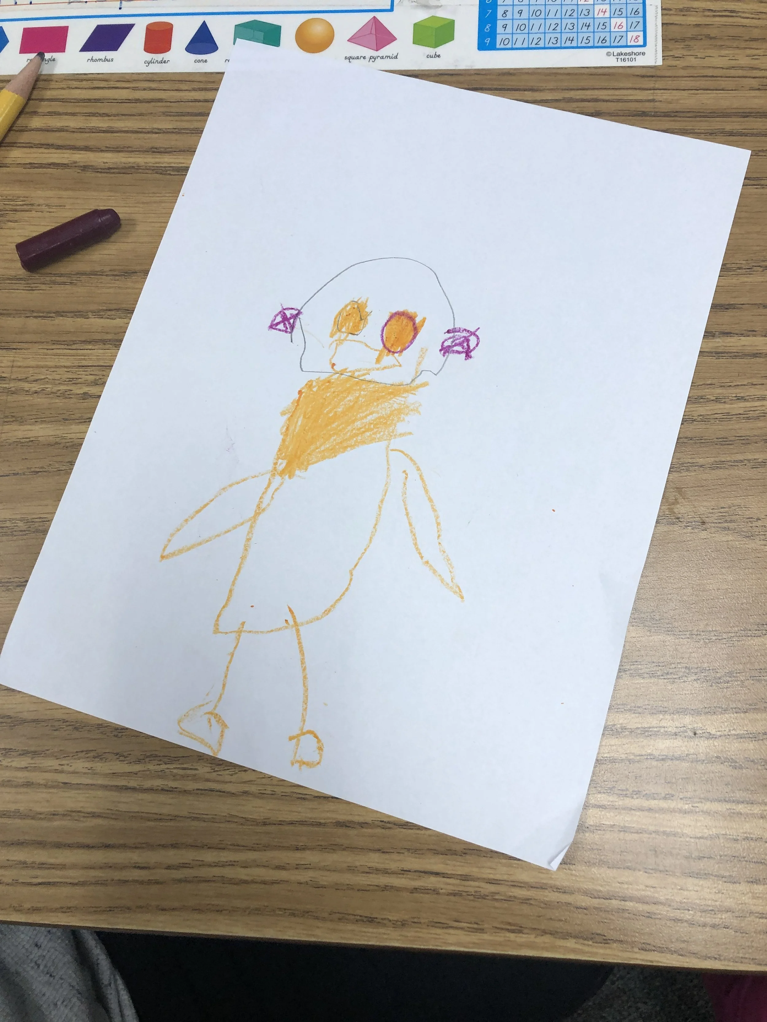 A student's work in the Bio mimicry lesson