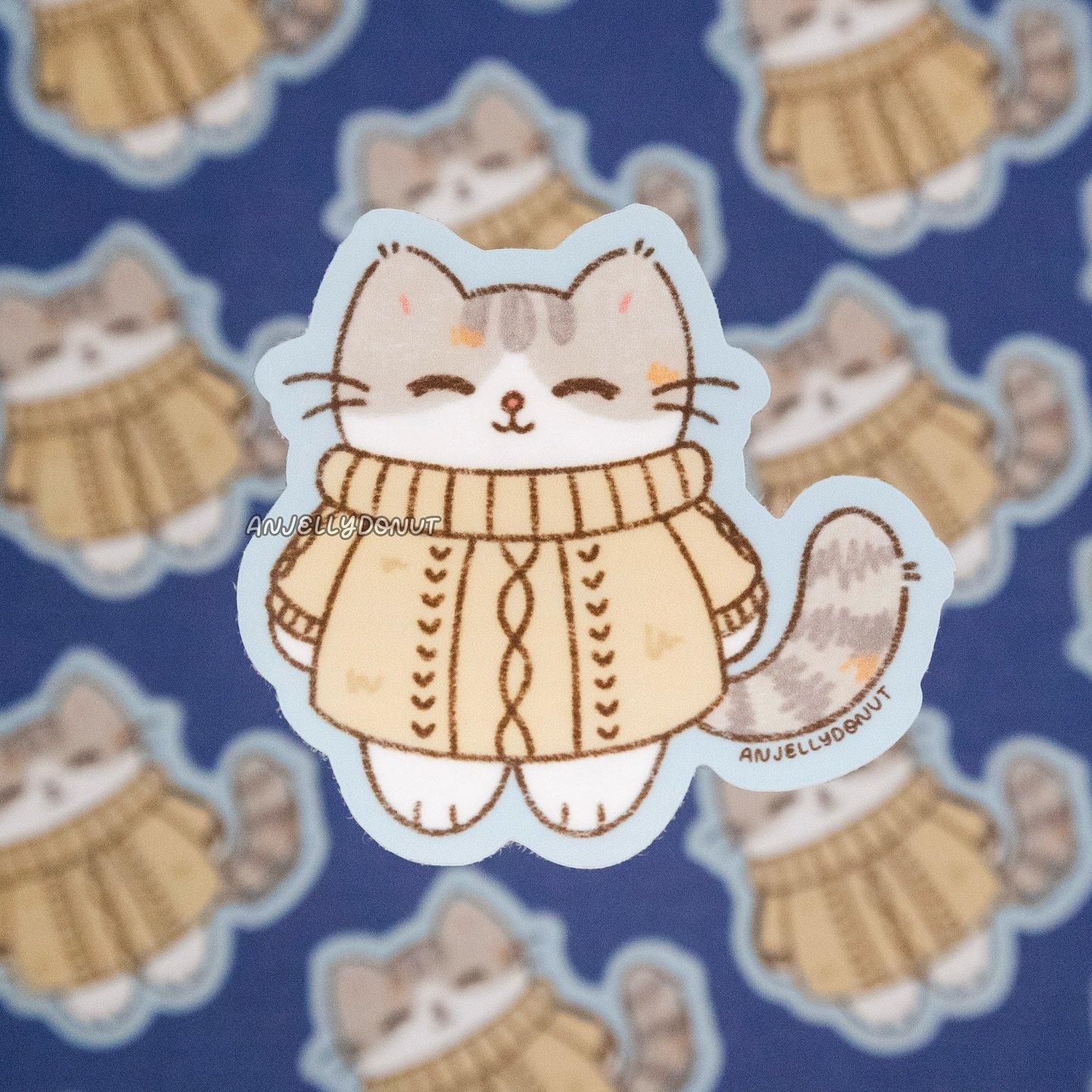 happy winter solstice friends!! ❄️ irl calypso lowkey gets mad at us when we put her in a sweater, but deep inside i think she's happy for the warmth 🤭 this sticker is available in my sh❋p, and it'll be available all year round! (🔗 in bio!) 

🏷️ #