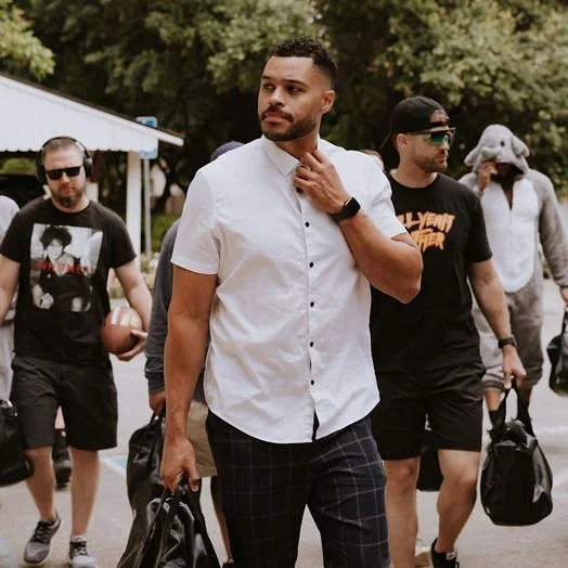 Game faces on. Suits pressed. Hype level: championship 🏆

At The Maples, the groomsmen make an entrance worth remembering&mdash;bringing that tunnel energy straight to &ldquo;I do.&rdquo; From kickoff to vows, this crew understood the assignment.

B