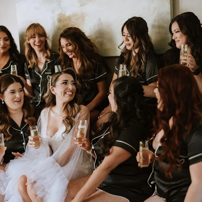 The dress code? Bridal party perfection 💫
Coordinated looks, happy tears, and the best girls by your side &mdash; exactly how wedding mornings should feel.

Vendors in Photo 1:
Photography: @u_v_v_i_s_i_o_n_s 
Coordination: @joyeuxevents 

Vendors i