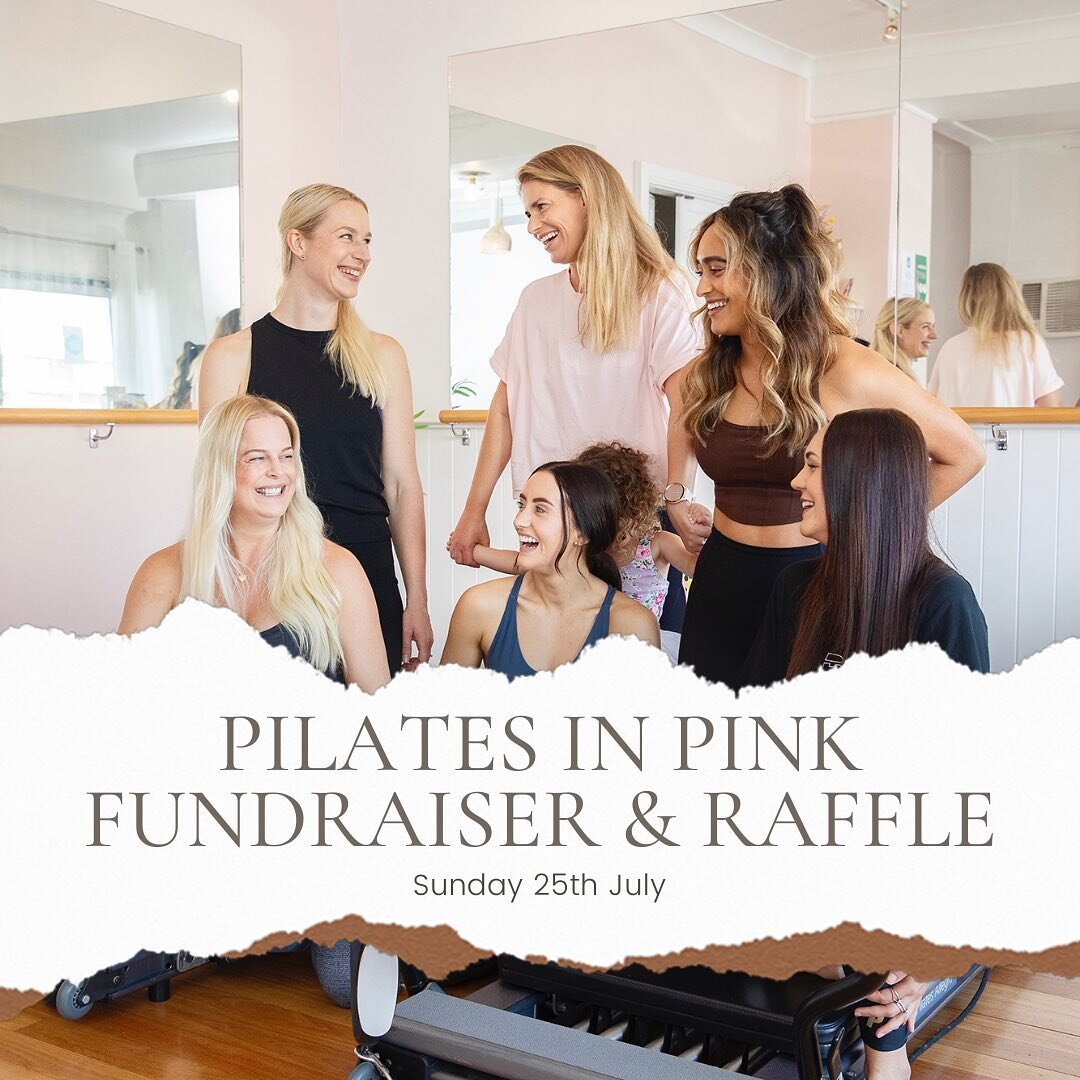 4 more days until our Pilates in Pink Cancer Council Fundraiser 💫
There&rsquo;s still enough time to;
🤍 donate in studio or online 
https://www.doitforcancer.com.au/fundraisers/laurensutton
🤍 book in to a class (only 4 spots left over the morning 