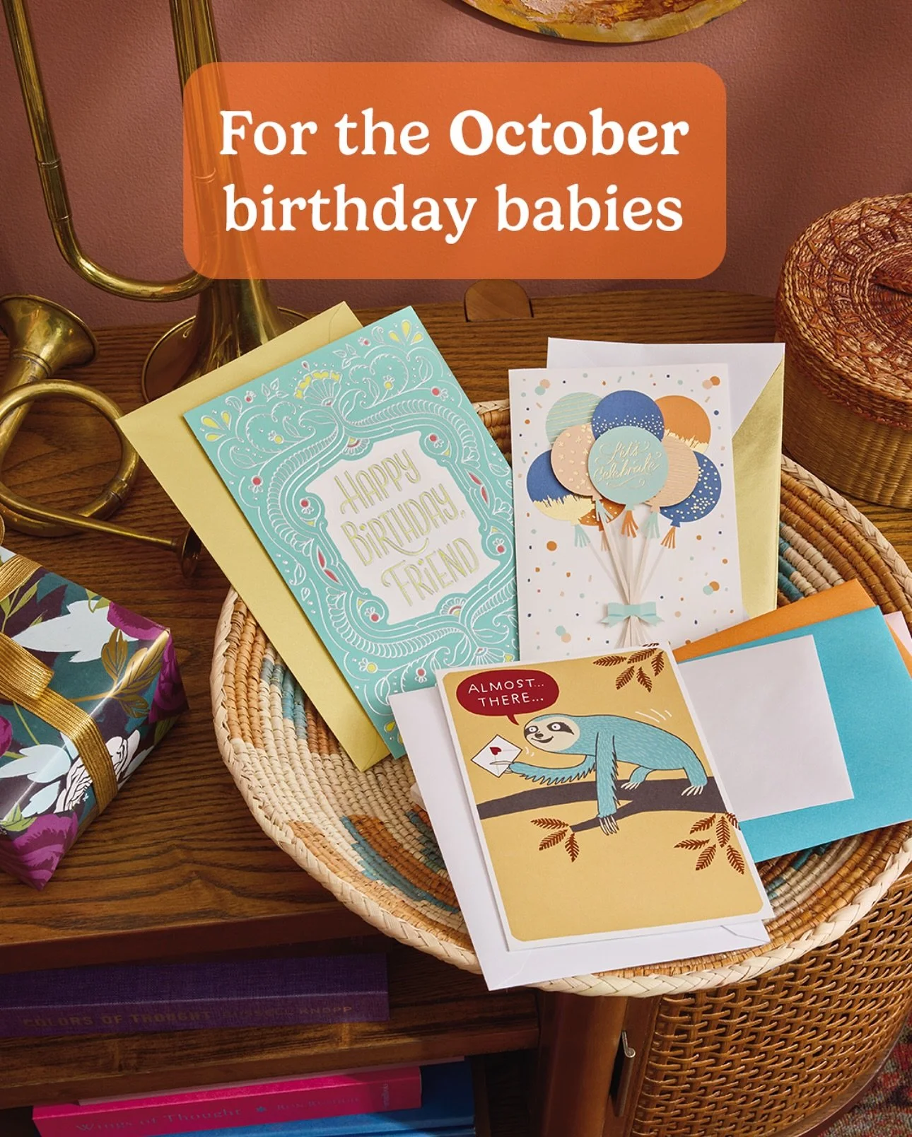 Fall is full of reasons to celebrate!🎃 Surprised a friend with a Halloween hello or send a birthday wish with our Hallmark greeting cards! Tag someone in the comments that you&rsquo;ll be sending a card to this fall!🍂