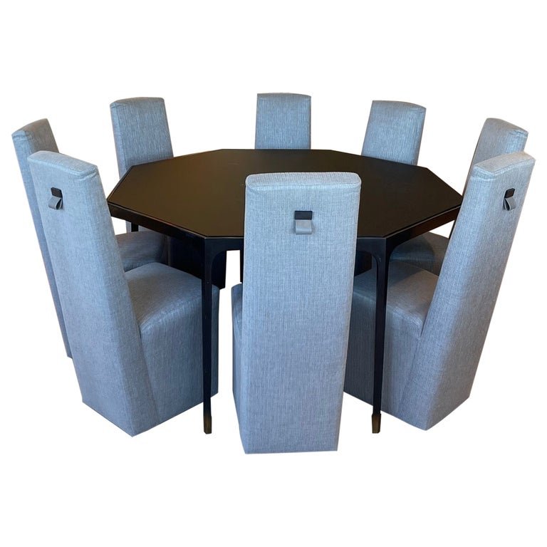 Contemporary Octagonal Dining Table Set, Designed by Ralph Rucci / Baxter Italia 3