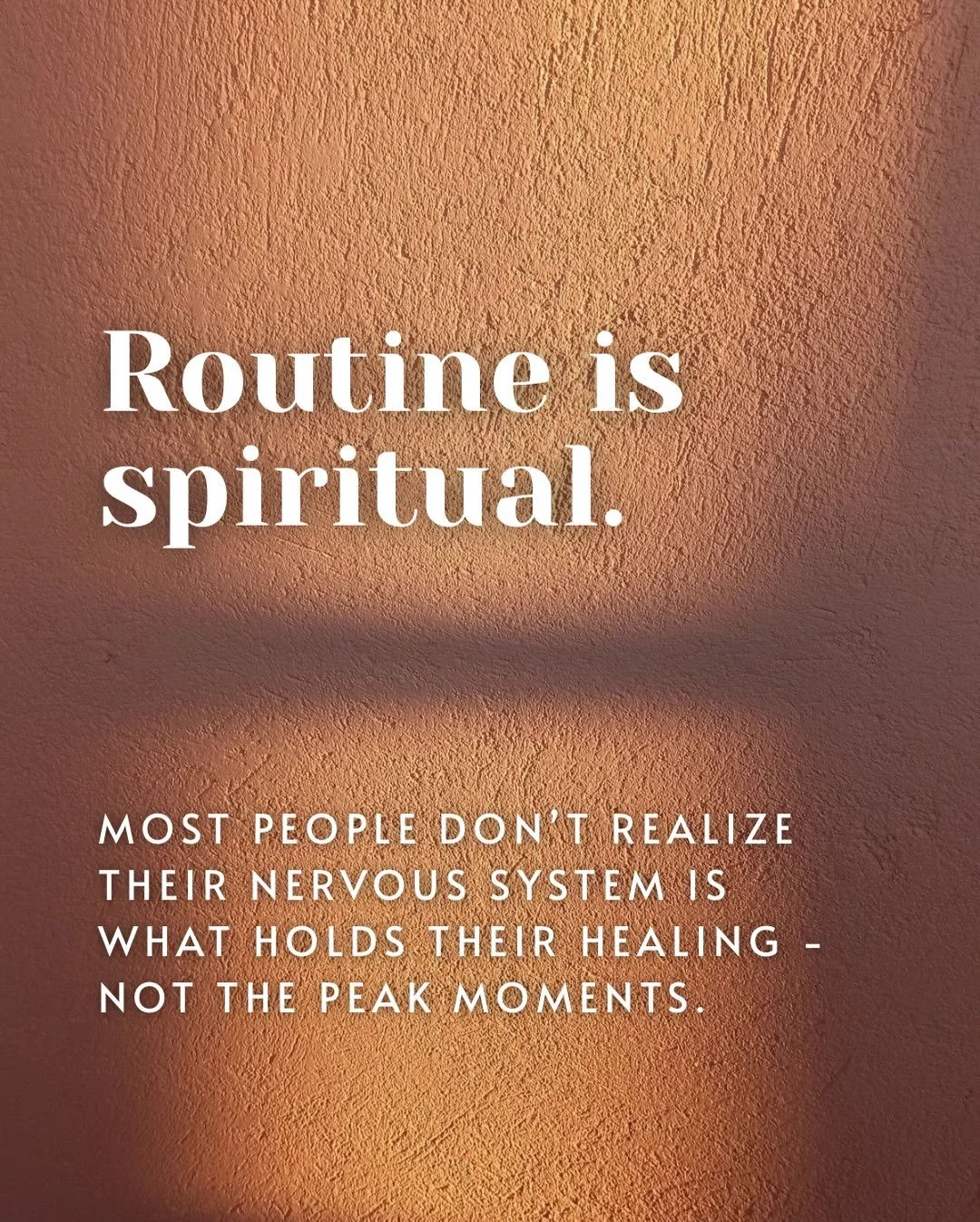 Routine is spiritual. Your nervous system needs rhythm to feel safe + safety is what allows real transformation.

Ritual isn&rsquo;t performance ~ it&rsquo;s an anchor 🤍 All of our upcoming offerings are rooted in devotion not escapism.
 Message me 